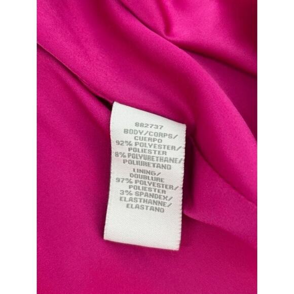 Theia Fuschia Smooth Paneled Sleeveless Mermaid Gown w/ Hidden Back Zip – Size 2 - Picture 8 of 11